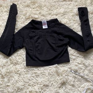GYMSHARK Black Long Sleeve S
